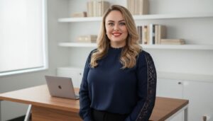 Executivos analisando estrategicamente um plano de prevenção de crises em uma sala de reunião